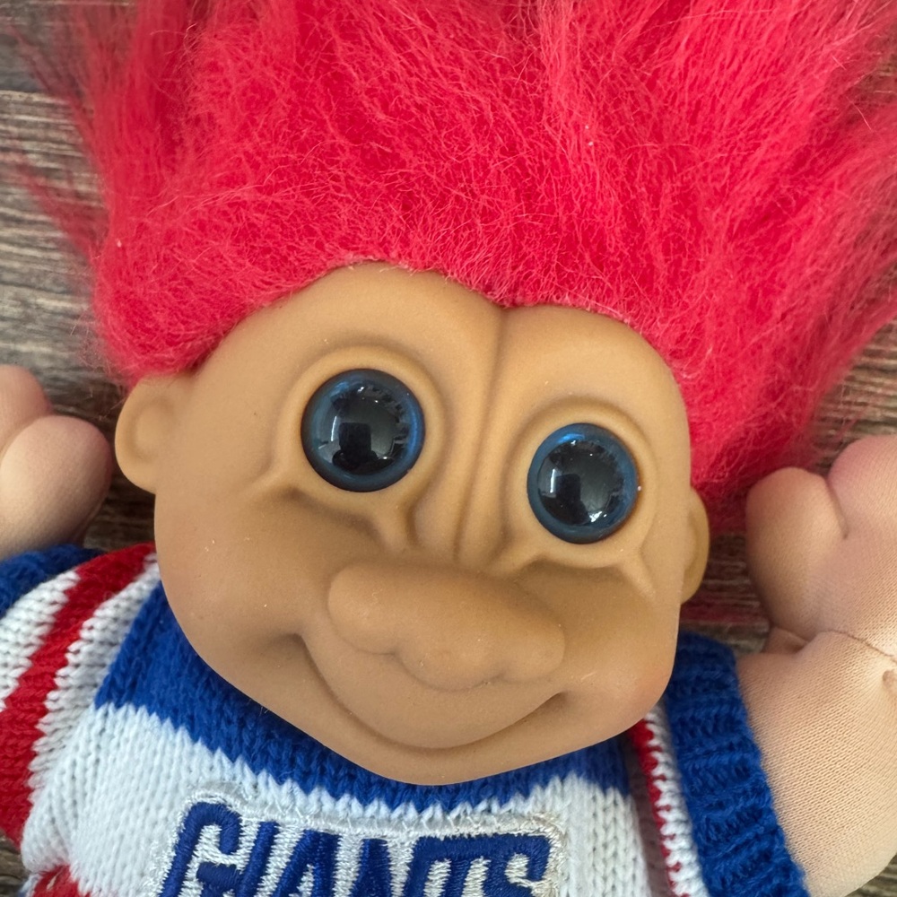Vintage Troll New York giants troll doll plush 10” collectible nfl - Picture 4 of 4